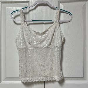 Vassarette XL lace nightgown tank top